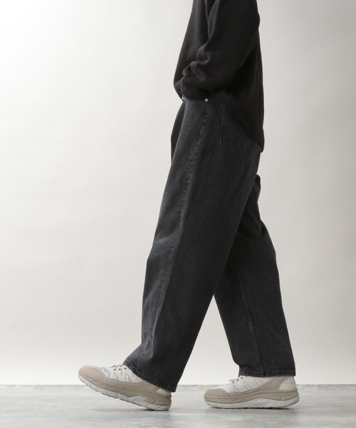 RAGEBLUE（レイジブルー）の「タックバルーン/デニムワイドパンツ/229429（デニムパンツ・メンズ・ブラック/ネイビー/ブルー・MEDIUM/LARGE）」の20枚目の写真