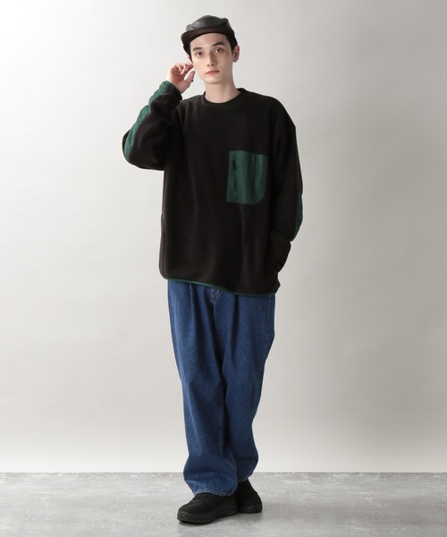 RAGEBLUE（レイジブルー）の「タックバルーン/デニムワイドパンツ/229429（デニムパンツ・メンズ・ブラック/ネイビー/ブルー・MEDIUM/LARGE）」の21枚目の写真