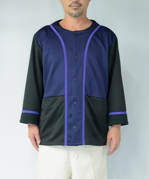 masterkey(マスターキー)の「mj8324-BABE RUTH-J ジャケット(ノーカラージャケット・メンズ・ブラック/ホワイト系その他・1/2)」の3枚目の写真