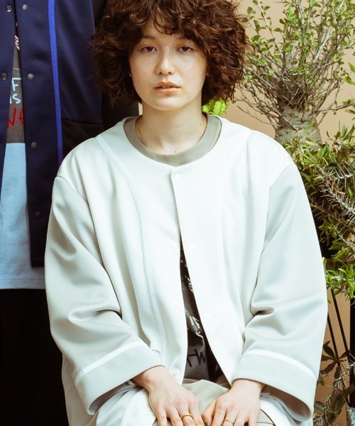 masterkey(マスターキー)の「mj8324-BABE RUTH-J ジャケット(ノーカラージャケット・メンズ・ブラック/ホワイト系その他・1/2)」の6枚目の写真