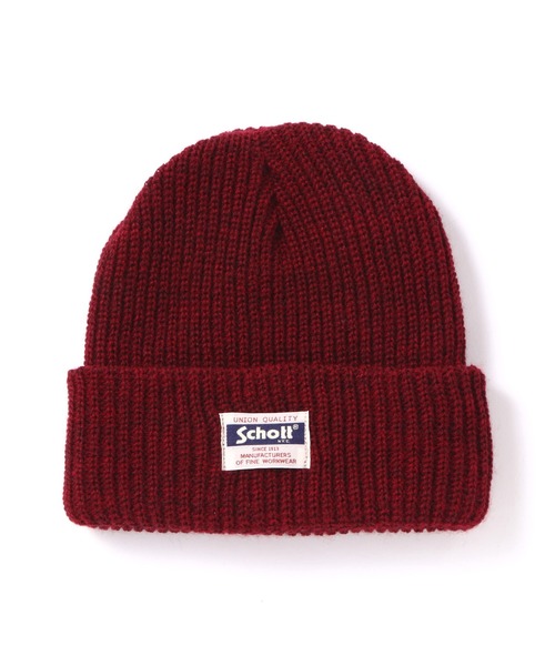 schott（ショット）の「Schott/ショット/WATCH CAP（ニットキャップ/ビーニー・メンズ・ブラック/ダークグリーン/グレー/マスタード/バーガンディー・FREE）」の5枚目の写真