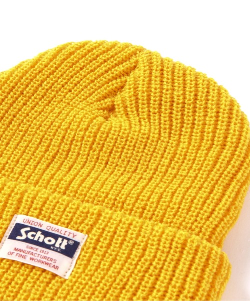 schott（ショット）の「Schott/ショット/WATCH CAP（ニットキャップ/ビーニー・メンズ・ブラック/ダークグリーン/グレー/マスタード/バーガンディー・FREE）」の7枚目の写真