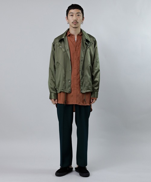Iroquois VINTAGE SATIN COACH JK サイズ2 Iroquois VINTAGE SATIN COACH JK サイズ2 ジャケット・アウター