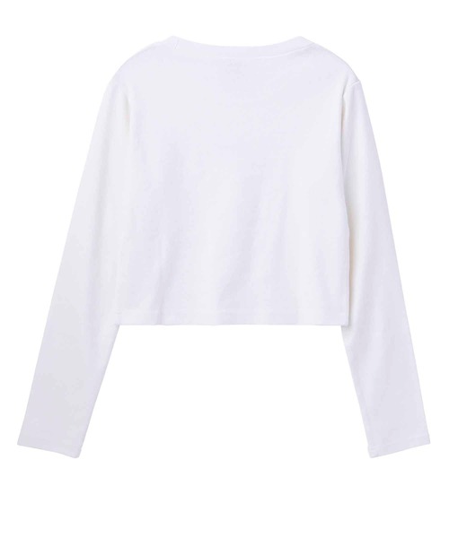 X-girl（エックスガール）の「COMPACT L/S TOP（Tシャツ/カットソー・レディース・ブラック/ホワイト・S/M）」の9枚目の写真