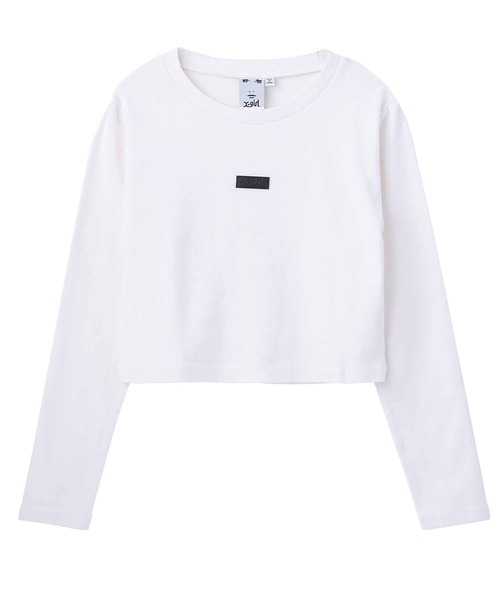 X-girl（エックスガール）の「COMPACT L/S TOP（Tシャツ/カットソー・レディース・ブラック/ホワイト・S/M）」の8枚目の写真