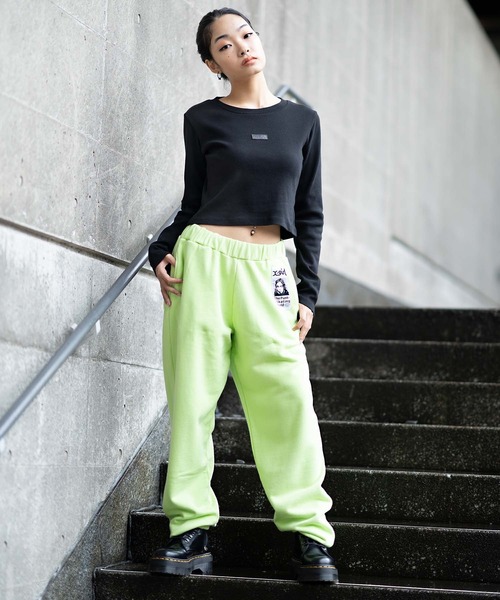 X-girl（エックスガール）の「COMPACT L/S TOP（Tシャツ/カットソー・レディース・ブラック/ホワイト・S/M）」の15枚目の写真