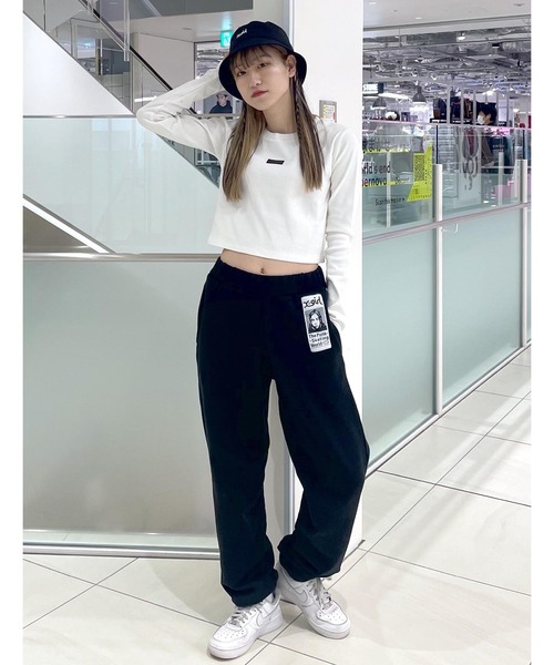 X-girl（エックスガール）の「COMPACT L/S TOP（Tシャツ/カットソー・レディース・ブラック/ホワイト・S/M）」の18枚目の写真