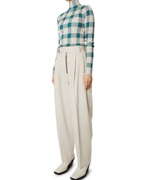 Check Jacquard Rib Knit