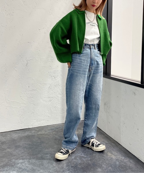 apres jour mignon（アプレジュールミニョン）の「アソートジップカーディガン【ZOZOTOWN限定アイテム】（カーディガン/ボレロ・レディース・ブラック/ダークグリーン/アイボリー/ブラック系その他/グリーン系その他・X-LARGE/フリー）」の21枚目の写真