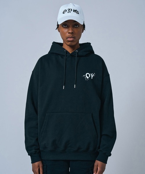 OY（オーワイ）の「『OY/オーワイ』PAINT LOGO HOODIE/ペイントロゴフーディー プルオーバーパーカー（パーカー・メンズ・ホワイト/ブラック/グリーン・FREE）」の7枚目の写真