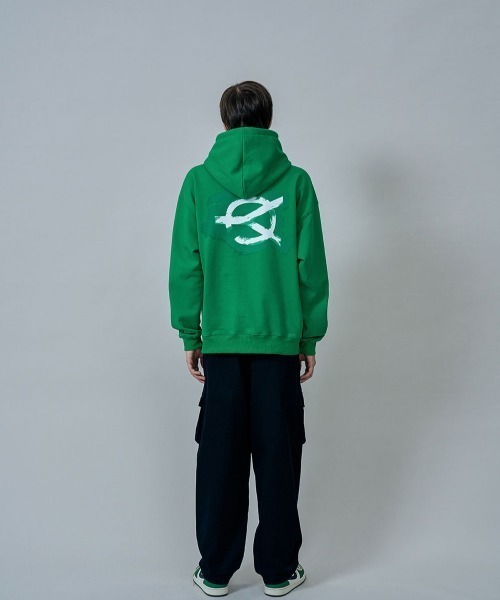 OY（オーワイ）の「『OY/オーワイ』PAINT LOGO HOODIE/ペイントロゴフーディー プルオーバーパーカー（パーカー・メンズ・ホワイト/ブラック/グリーン・FREE）」の16枚目の写真