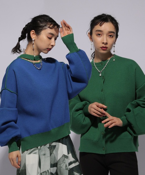 HARE - リバーシブルマルチWAYニットカーディガン HARE（ハレ）の「リバーシブルマルチWAYニットカーディガン(HARE