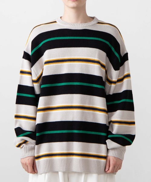 WEGO（ウィゴー）の「WEGO/マルチボーダーBIGプルオーバー（ニット/セーター・メンズ・その他1/その他2・FREE）」の19枚目の写真