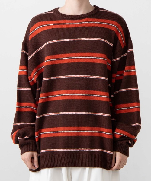 WEGO（ウィゴー）の「WEGO/マルチボーダーBIGプルオーバー（ニット/セーター・メンズ・その他1/その他2・FREE）」の18枚目の写真