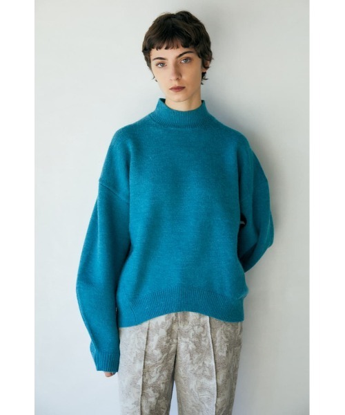 MOUSSY（マウジー）の「H／N COCOON SLEEVE ニット（ニット/セーター・レディース・ブラック/ダークブラウン/ターコイズブルー/アイボリー・FREE）」の6枚目の写真