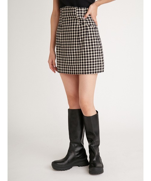 SNIDEL（スナイデル）の「バリエツイードミニスカート（スカート  
