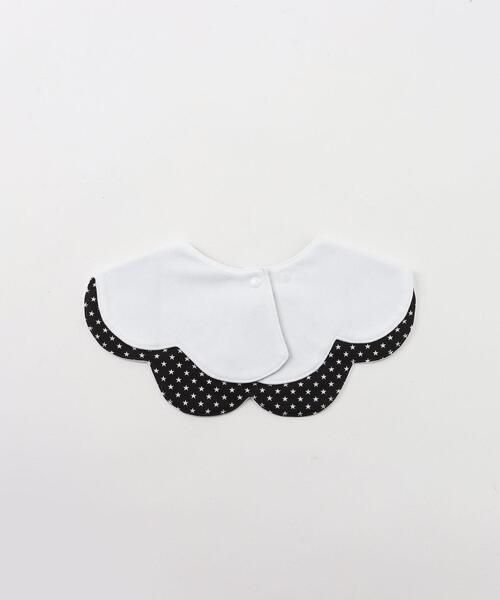 agnes b.（アニエスベー）の「GP18 L BAVOIR ベビー リバーシブルスタイ（スタイ/よだれかけ・キッズ・ブラック・FREE）」の2枚目の写真