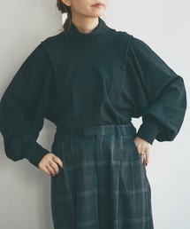 マシュマロタッチボリュームスリーブトップス