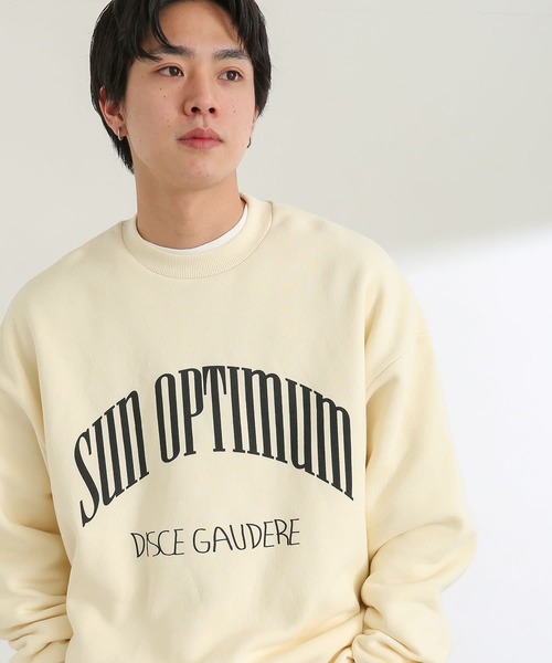 SENSE OF PLACE by URBAN RESEARCH(センスオブプレイスバイアーバンリサーチ)の「『ユニセックス』カレッジグラフィックスウェットシャツ(スウェット・メンズ・アイボリー/ピンク/ブラック/ライトブルー・LARGE/X-LARGE/MEDIUM)」の5枚目の写真