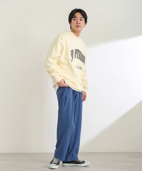 SENSE OF PLACE by URBAN RESEARCH(センスオブプレイスバイアーバンリサーチ)の「『ユニセックス』カレッジグラフィックスウェットシャツ(スウェット・メンズ・アイボリー/ピンク/ブラック/ライトブルー・LARGE/X-LARGE/MEDIUM)」の10枚目の写真