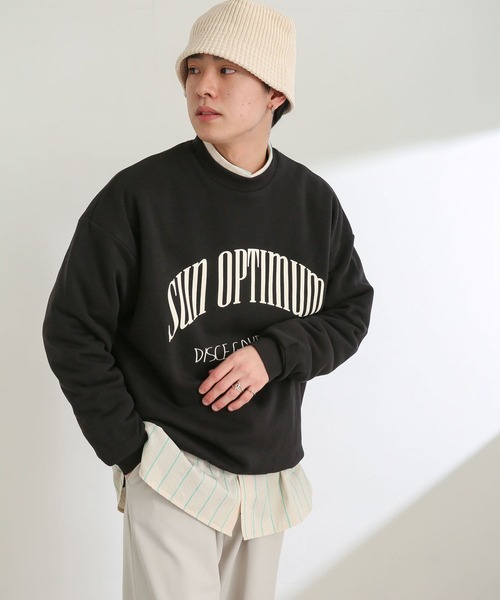 SENSE OF PLACE by URBAN RESEARCH(センスオブプレイスバイアーバンリサーチ)の「『ユニセックス』カレッジグラフィックスウェットシャツ(スウェット・メンズ・アイボリー/ピンク/ブラック/ライトブルー・LARGE/X-LARGE/MEDIUM)」の17枚目の写真