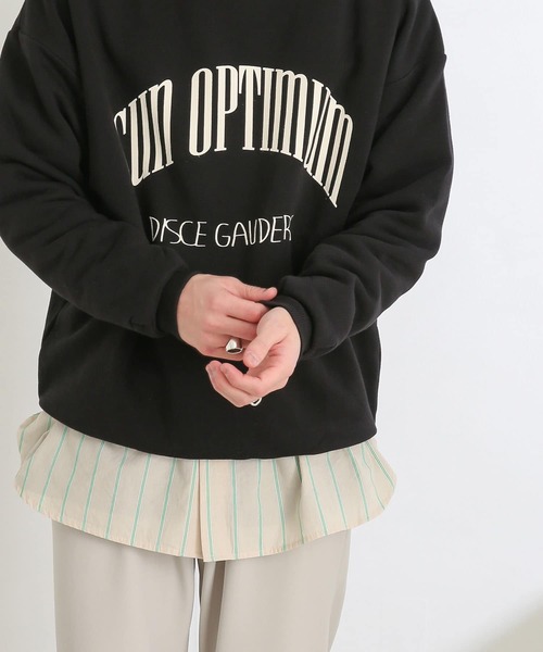 SENSE OF PLACE by URBAN RESEARCH(センスオブプレイスバイアーバンリサーチ)の「『ユニセックス』カレッジグラフィックスウェットシャツ(スウェット・メンズ・アイボリー/ピンク/ブラック/ライトブルー・LARGE/X-LARGE/MEDIUM)」の18枚目の写真