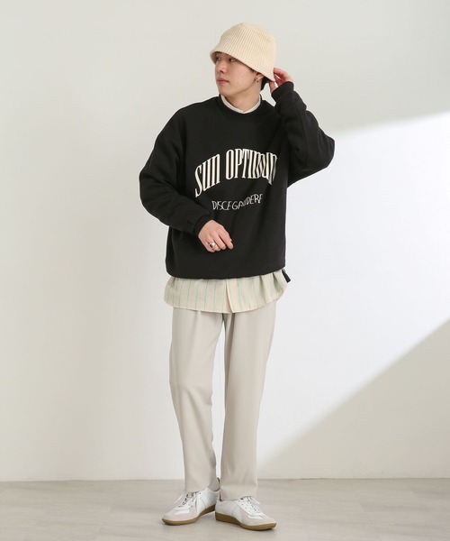 SENSE OF PLACE by URBAN RESEARCH(センスオブプレイスバイアーバンリサーチ)の「『ユニセックス』カレッジグラフィックスウェットシャツ(スウェット・メンズ・アイボリー/ピンク/ブラック/ライトブルー・LARGE/X-LARGE/MEDIUM)」の19枚目の写真