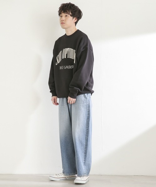 SENSE OF PLACE by URBAN RESEARCH(センスオブプレイスバイアーバンリサーチ)の「『ユニセックス』カレッジグラフィックスウェットシャツ(スウェット・メンズ・アイボリー/ピンク/ブラック/ライトブルー・LARGE/X-LARGE/MEDIUM)」の22枚目の写真