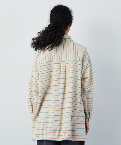 FRAPBOIS（フラボア）の「クラフトボーダー シャツ（シャツ/ブラウス・レディース・マルチ・1/2）」の6枚目の写真