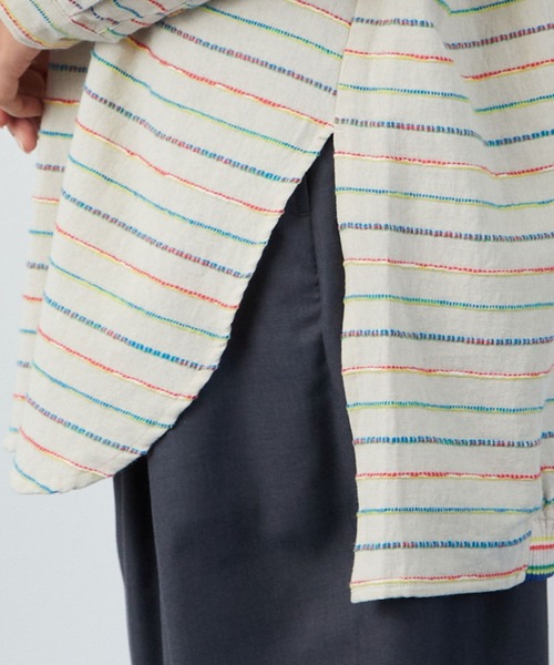 FRAPBOIS（フラボア）の「クラフトボーダー シャツ（シャツ/ブラウス・レディース・マルチ・1/2）」の12枚目の写真