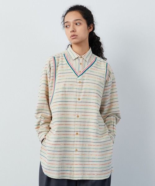 FRAPBOIS（フラボア）の「クラフトボーダー シャツ（シャツ/ブラウス・レディース・マルチ・1/2）」の17枚目の写真