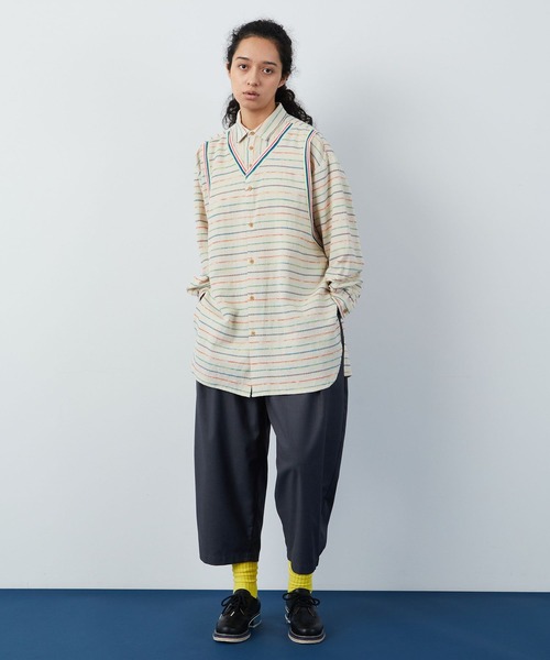 FRAPBOIS（フラボア）の「クラフトボーダー シャツ（シャツ/ブラウス・レディース・マルチ・1/2）」の22枚目の写真