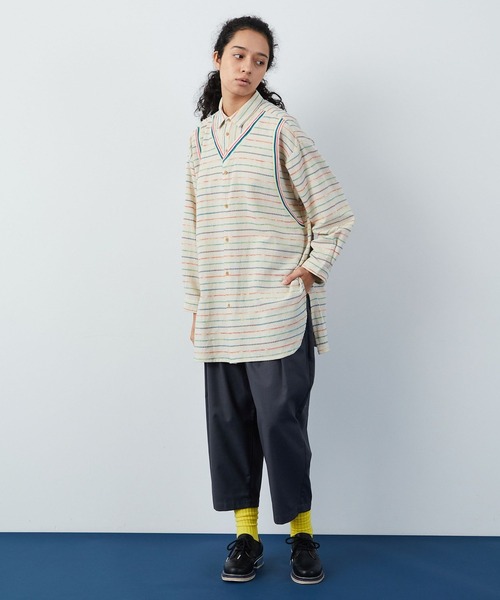 FRAPBOIS（フラボア）の「クラフトボーダー シャツ（シャツ/ブラウス・レディース・マルチ・1/2）」の18枚目の写真