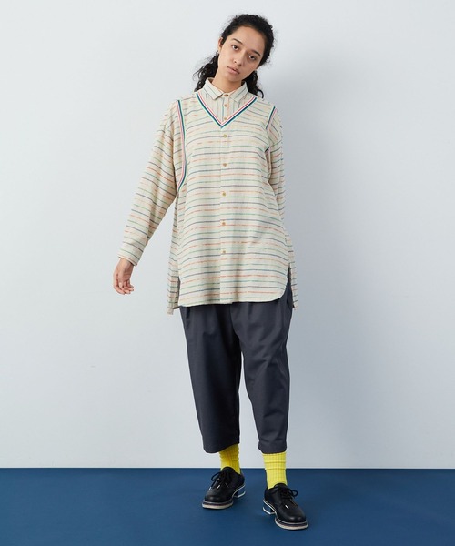 FRAPBOIS（フラボア）の「クラフトボーダー シャツ（シャツ/ブラウス・レディース・マルチ・1/2）」の20枚目の写真