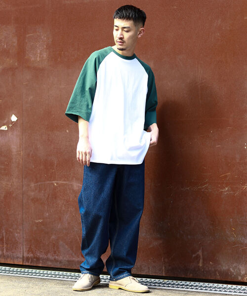 Champion（チャンピオン）の「Champion × BEAMS / 別注 Baseball T-shirt（Tシャツ/カットソー・メンズ・ブルー/グレー/ホワイト・L/M/S/XL）」の17枚目の写真