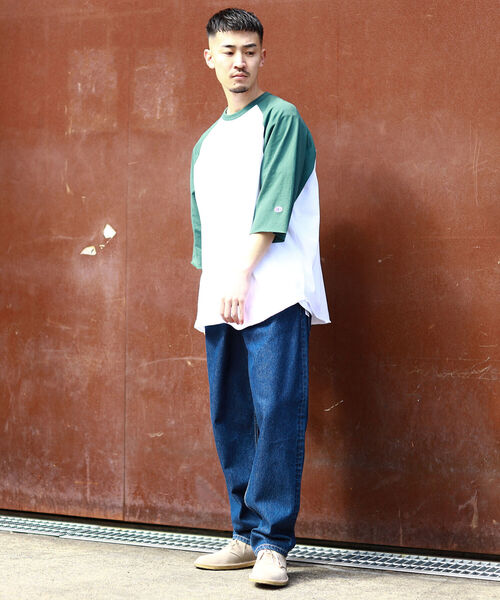 Champion（チャンピオン）の「Champion × BEAMS / 別注 Baseball T-shirt（Tシャツ/カットソー・メンズ・ブルー/グレー/ホワイト・L/M/S/XL）」の6枚目の写真