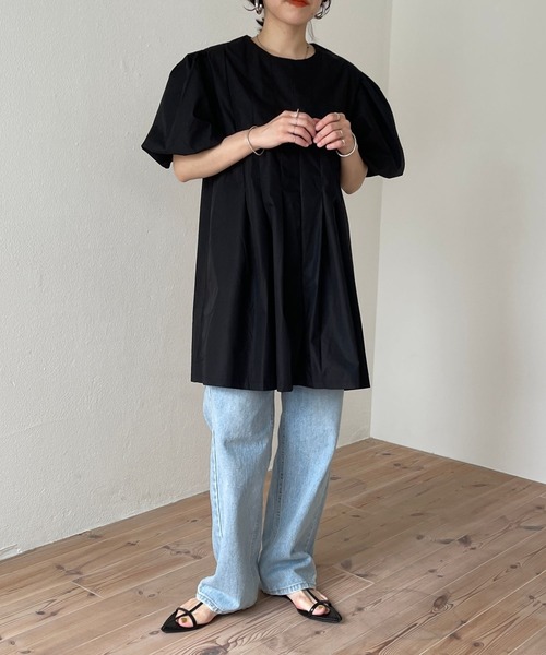 puff sleeve tunic po / パフスリーブチュニックプルオーバー