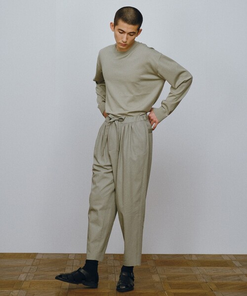 JOSEPH STUDIO(ジョゼフストゥディオ)の「コットンプレーンニット(ニット/セーター・メンズ・オリーブ系/スカイブルー系・MEDIUM/LARGE)」の6枚目の写真