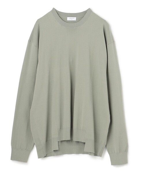 JOSEPH STUDIO(ジョゼフストゥディオ)の「コットンプレーンニット(ニット/セーター・メンズ・オリーブ系/スカイブルー系・MEDIUM/LARGE)」の14枚目の写真