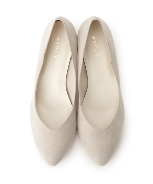 grove(グローブ)の「【はっ水加工】やわここちチャンキーヒールパンプス(ヒール5.0cm)(パンプス・レディース・サンドベージュ/ピンク系/グレー/グリーン系・45/25/30/35/50/40/20/55/10/15 )」の11枚目の写真