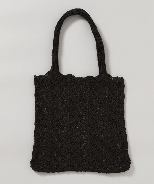 JEANASIS（ジーナシス）の「スカシアミレーストート/268676（トートバッグ・レディース・アイボリー/ブラック/グリーン・FREE）」の7枚目の写真