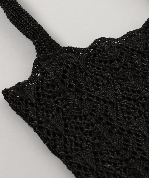 JEANASIS（ジーナシス）の「スカシアミレーストート/268676（トートバッグ・レディース・アイボリー/ブラック/グリーン・FREE）」の9枚目の写真