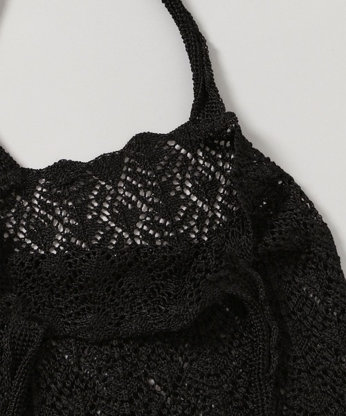 JEANASIS（ジーナシス）の「スカシアミレーストート/268676（トートバッグ・レディース・アイボリー/ブラック/グリーン・FREE）」の10枚目の写真