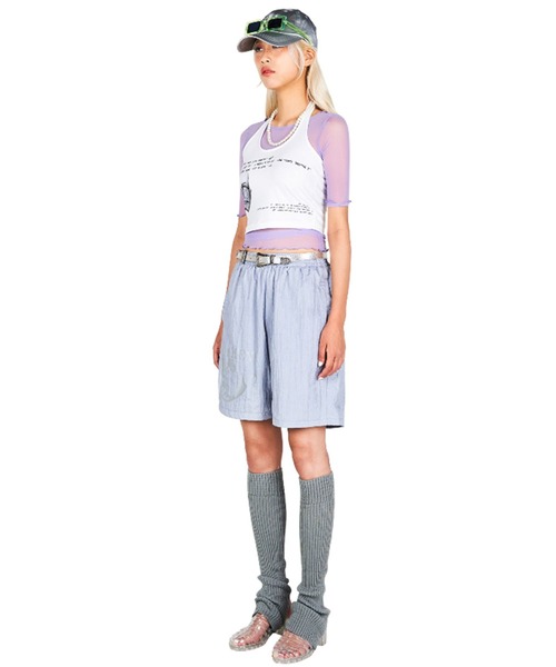 Bonjour Girl（ボンジュールガール）の「【eonHEY!/イオンヘイ】Reflection shorts リフレクションショーツ（その他パンツ・メンズ・ブラック/グレー・FREE）」の7枚目の写真