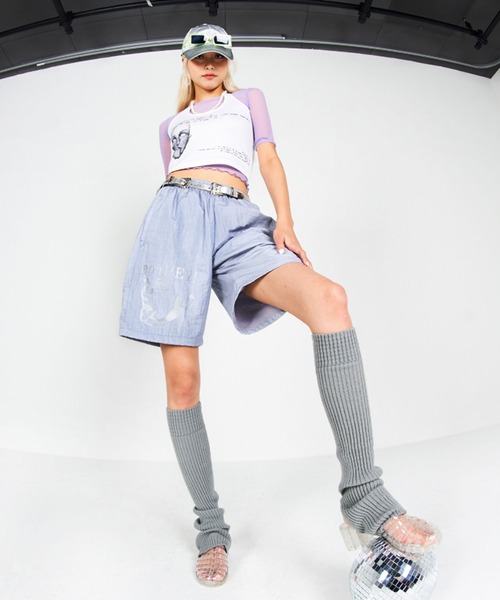 Bonjour Girl（ボンジュールガール）の「【eonHEY!/イオンヘイ】Reflection shorts リフレクションショーツ（その他パンツ・メンズ・ブラック/グレー・FREE）」の8枚目の写真