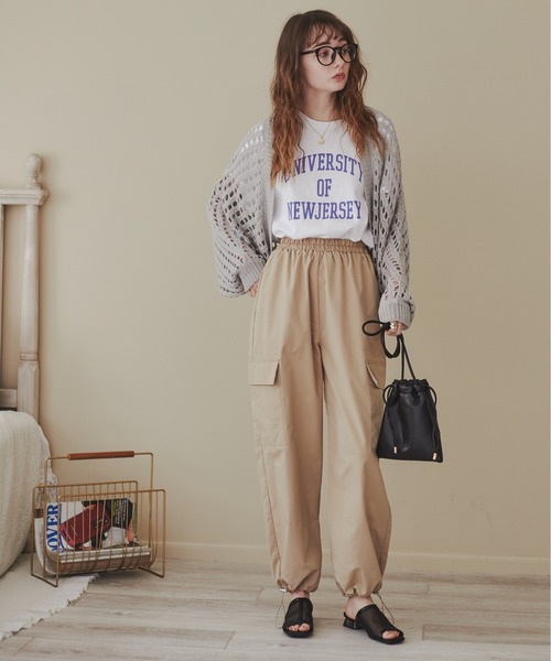 ANGIE（アンジー）の「スクエアトゥチュールクリアヒールサンダル（サンダル・レディース・ブラック/ベージュ/アイボリー・MEDIUM/LARGE/X-LARGE）」の10枚目の写真