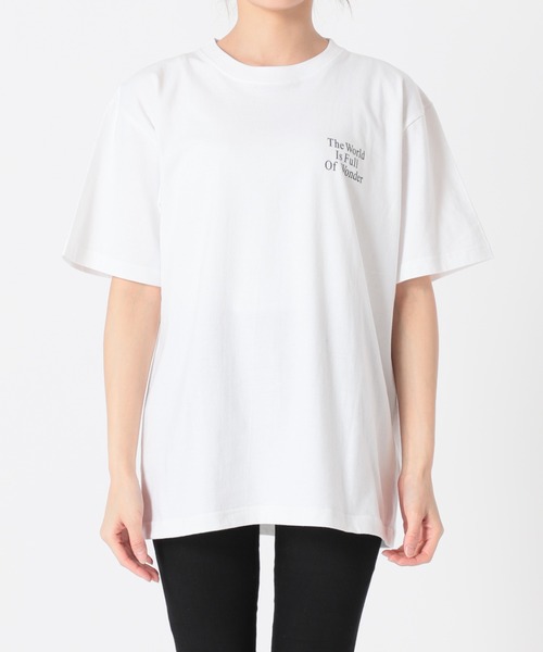 JOURNAL STANDARD（ジャーナルスタンダード）の「BACK LOGO WORLD Tシャツ（Tシャツ/カットソー・レディース・ピンク/ホワイト/グリーン/ブラック系その他2・FREE）」の8枚目の写真