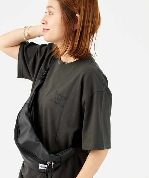 JOURNAL STANDARD（ジャーナルスタンダード）の「BACK LOGO WORLD Tシャツ（Tシャツ/カットソー・レディース・ピンク/ホワイト/グリーン/ブラック系その他2・FREE）」の18枚目の写真