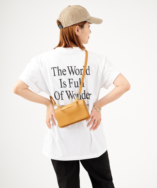 JOURNAL STANDARD（ジャーナルスタンダード）の「BACK LOGO WORLD Tシャツ（Tシャツ/カットソー・レディース・ピンク/ホワイト/グリーン/ブラック系その他2・FREE）」の20枚目の写真