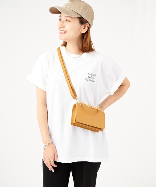 JOURNAL STANDARD（ジャーナルスタンダード）の「BACK LOGO WORLD Tシャツ（Tシャツ/カットソー・レディース・ピンク/ホワイト/グリーン/ブラック系その他2・FREE）」の21枚目の写真